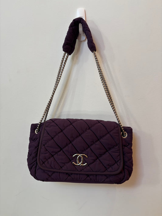 CHANEL Purple Bubble Flap